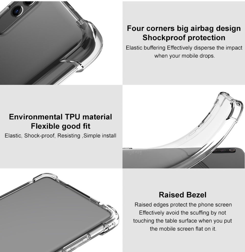 Imak HTC Desire 22 Pro Hoesje Schokbestendig TPU Transparant afbeelding 4
