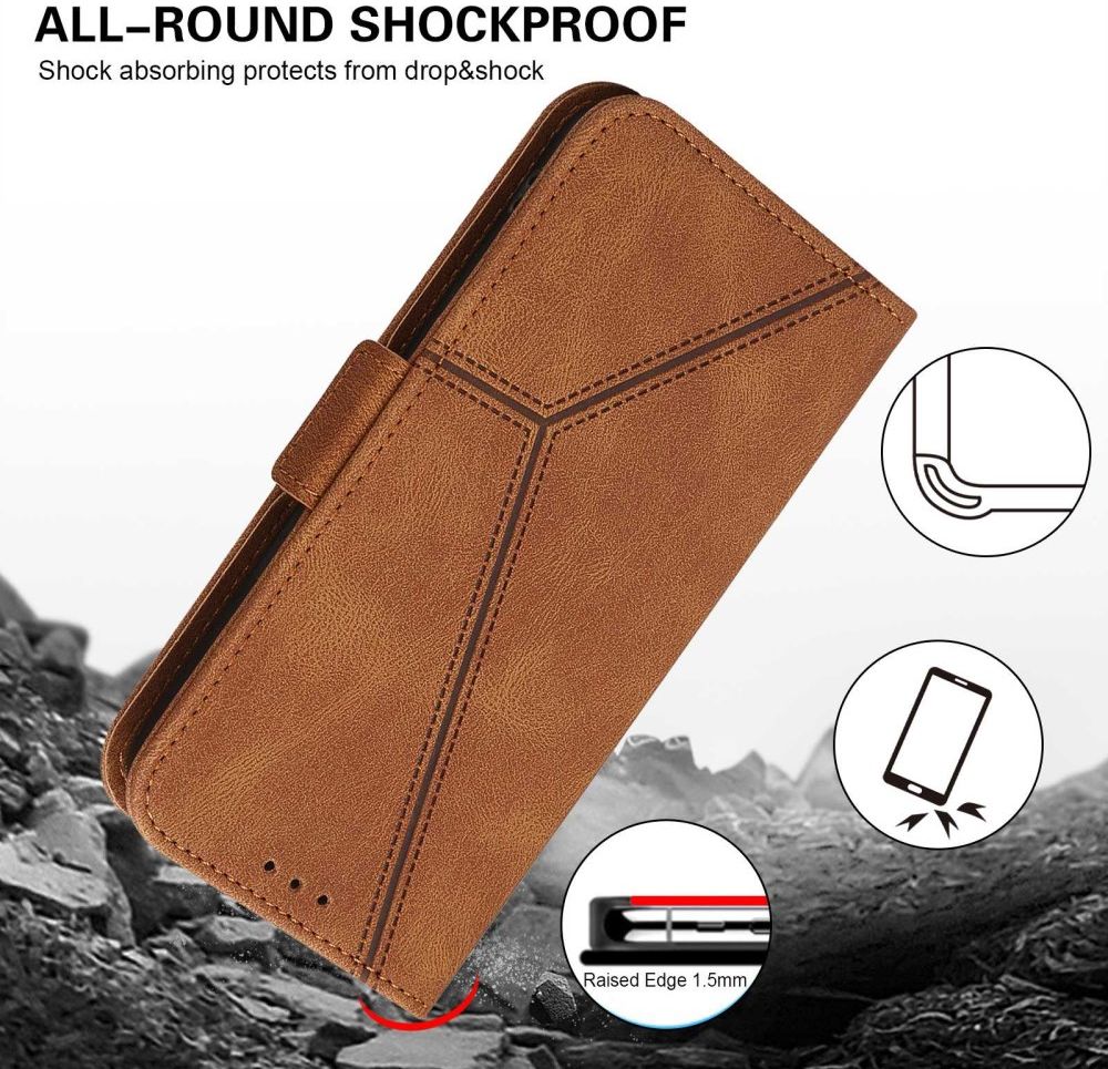 Samsung Galaxy A52 / A52S Hoesje Kunstleer Wallet Book Case Bruin afbeelding 4