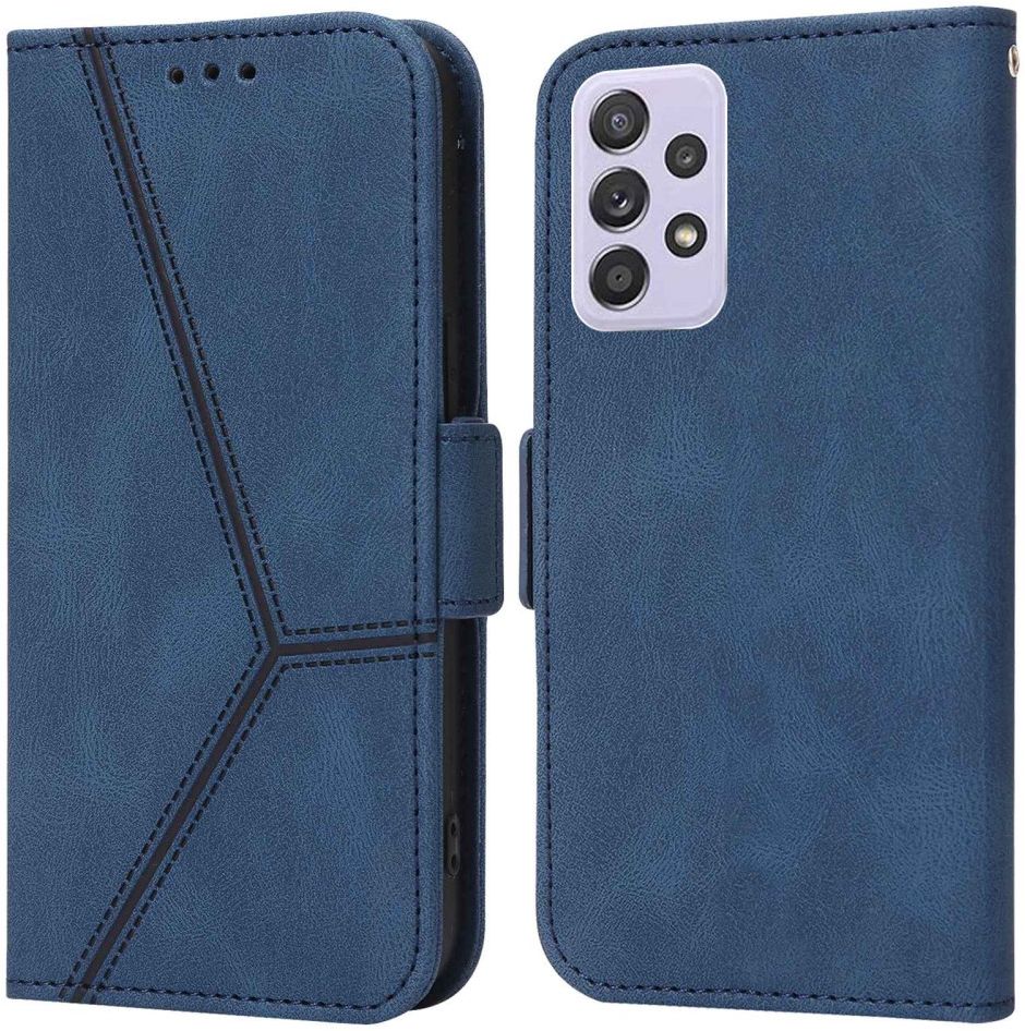Samsung Galaxy A52 / A52S Hoesje Kunstleer Wallet Book Case Blauw afbeelding 2