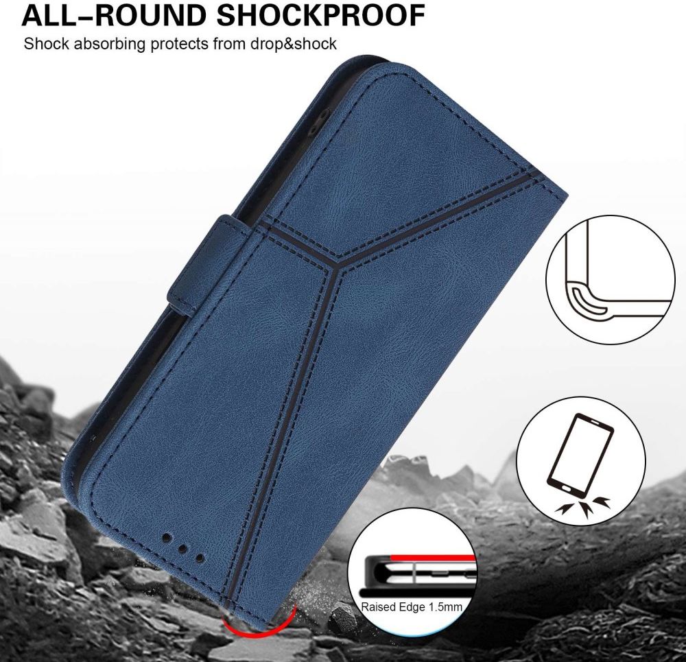 Samsung Galaxy A52 / A52S Hoesje Kunstleer Wallet Book Case Blauw afbeelding 4