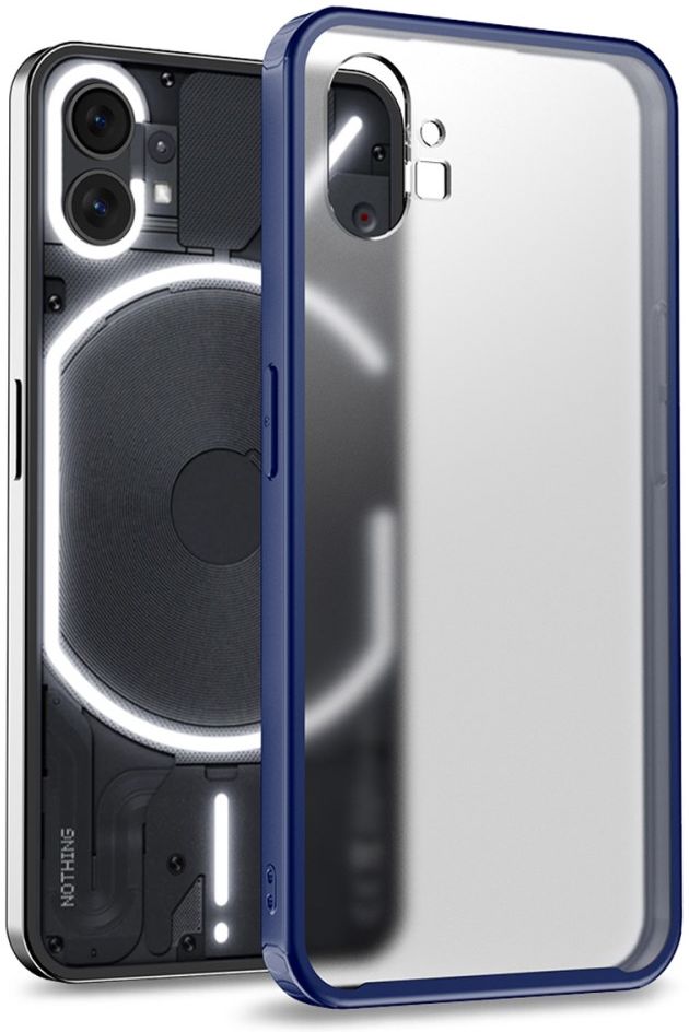 Nothing Phone (1) Hoesje Armor Back Cover Transparant Blauw afbeelding 1