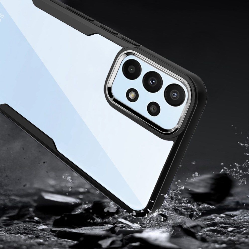 Samsung Galaxy A52 / A52S Hoesje Back Cover Transparant Zwart afbeelding 4