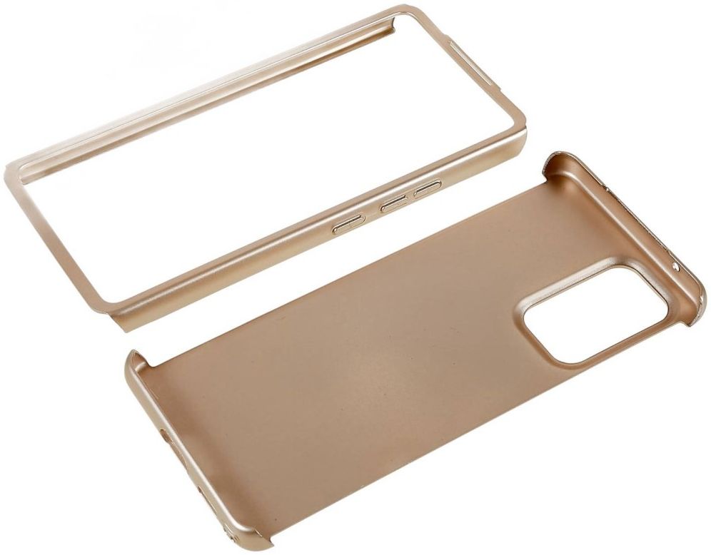 Samsung Galaxy A52 / A52S Hoesje Back Cover Goud + Tempered Glass afbeelding 3