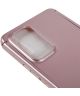Samsung Galaxy A52 / A52S Hoesje Back Cover Roze Goud + Tempered Glass