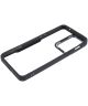 OnePlus Nord 2T Hoesje Hybride Back Cover Transparant/Zwart
