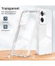 Oppo A57/A57s/A77 Hoesje Schokbestendig Back Cover Transparant Wit