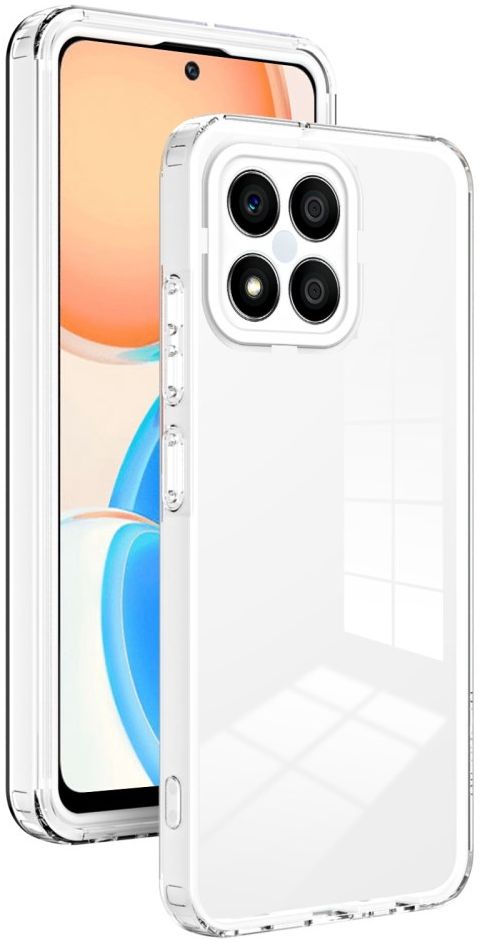 Honor X8 Hoesje Schokbestendig Back Cover Transparant Wit afbeelding 1