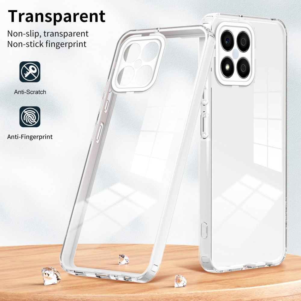 Honor X8 Hoesje Schokbestendig Back Cover Transparant Wit afbeelding 6