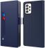 Samsung Galaxy A52 / A52S Hoesje met Kaarthouder en Spiegel Blauw afbeelding 3