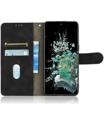 OnePlus 10T Hoesje Portemonnee Book Case Zwart Hoesjes