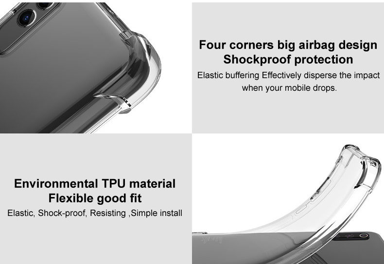 Imak Sony Xperia 5 IV Hoesje Schokbestendig TPU Transparant Zwart afbeelding 5
