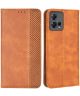 Motorola Edge 30 Fusion Hoesje Wallet Book Case Kunstleer Bruin