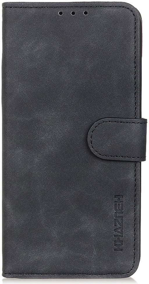 KHAZNEH Motorola Edge 30 Ultra Hoesje Retro Wallet Book Case Zwart afbeelding 5