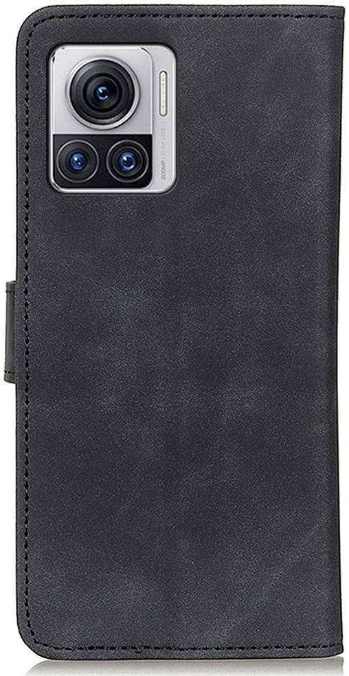 KHAZNEH Motorola Edge 30 Ultra Hoesje Retro Wallet Book Case Zwart afbeelding 6