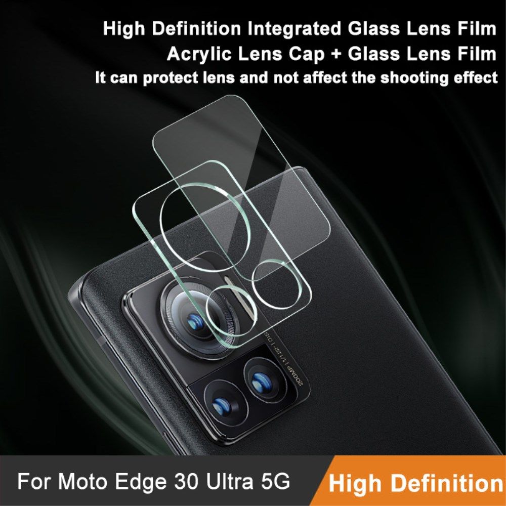 Imak Motorola Edge 30 Ultra Camera Lens Protector + Lens Cap Clear afbeelding 6