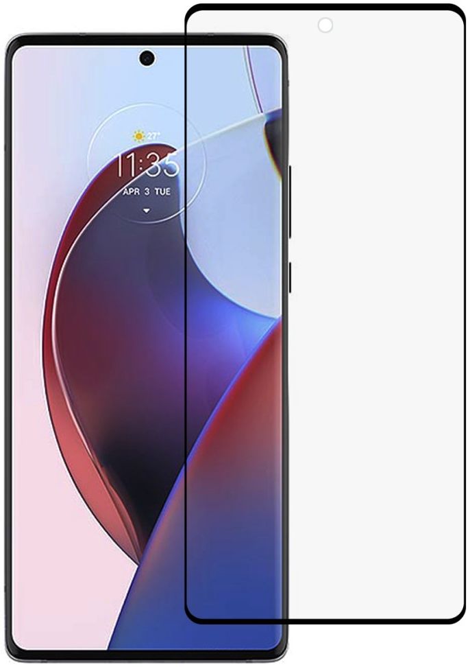 Motorola Edge 30 Ultra Screen Protector Full Cover 3D Tempered Glass afbeelding 1