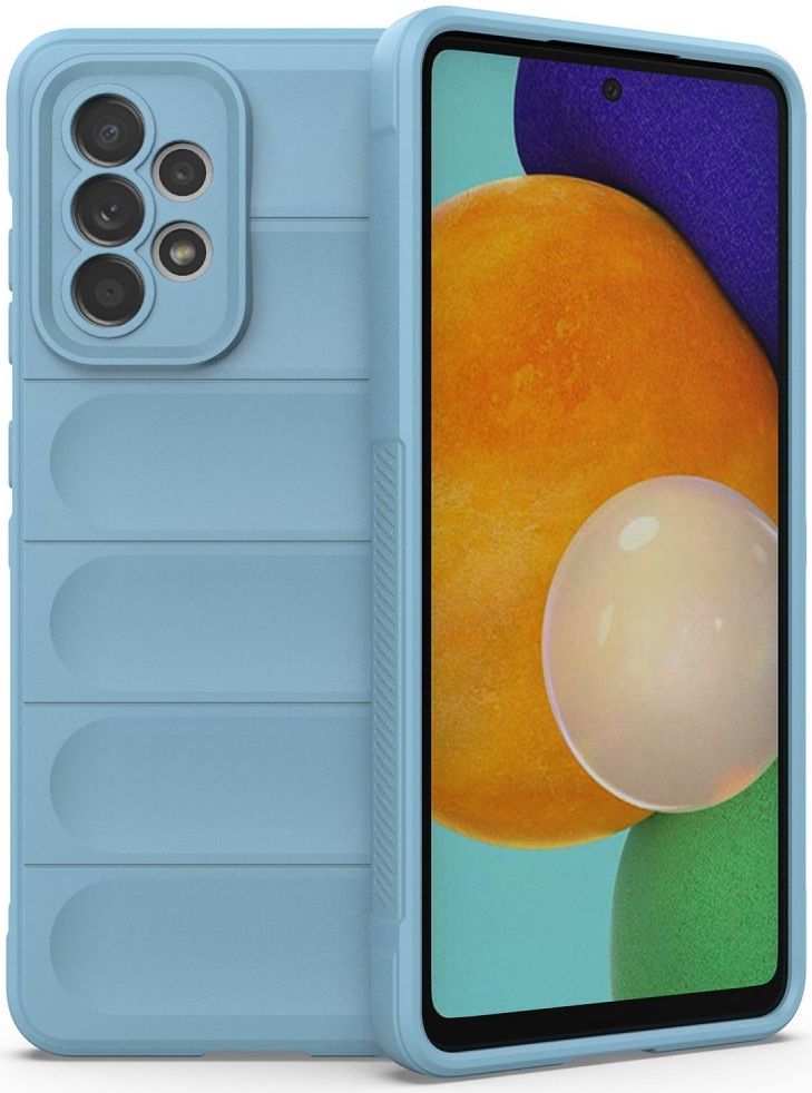 Samsung Galaxy A52 / A52S Hoesje Flexibel TPU Back Cover Lichtblauw afbeelding 1