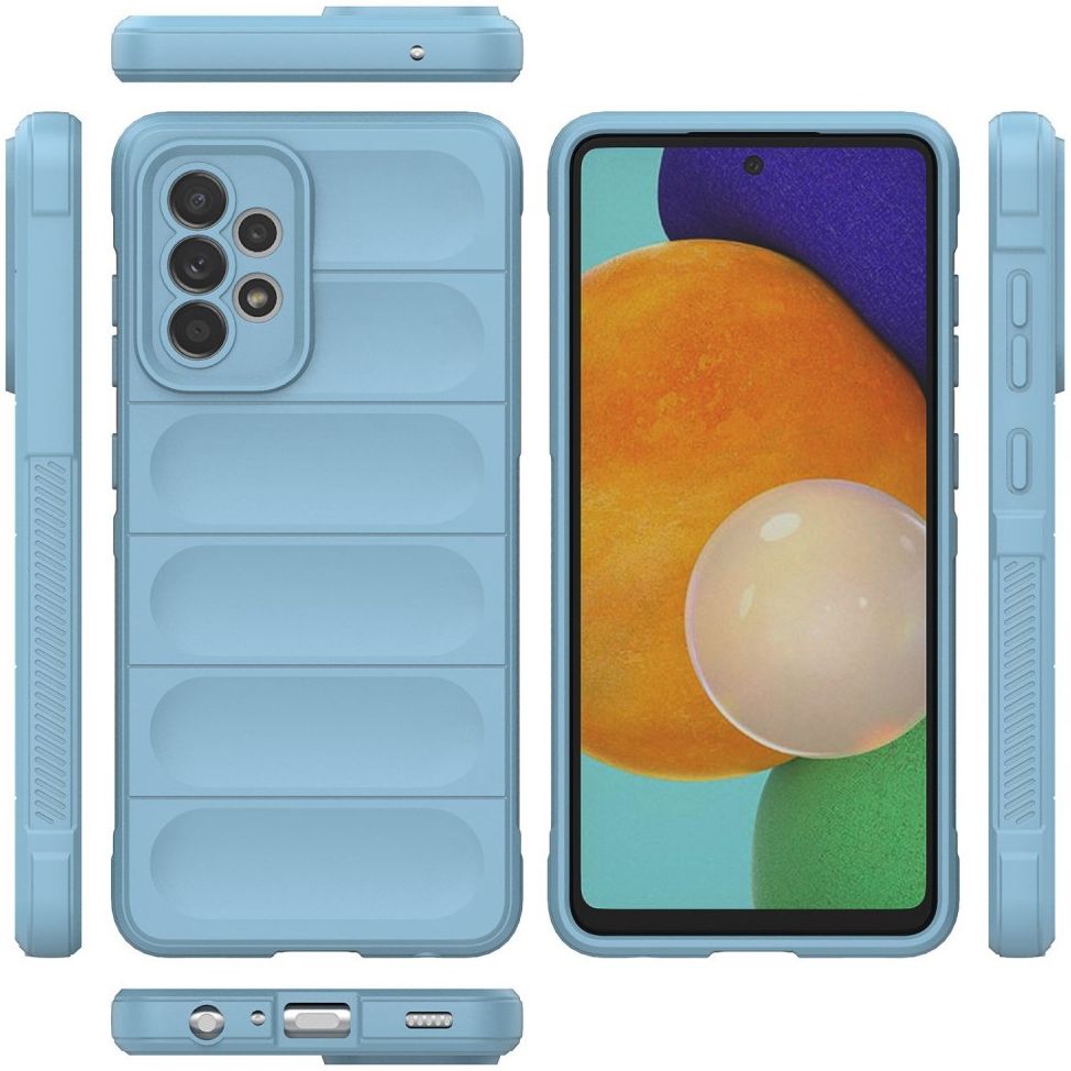 Samsung Galaxy A52 / A52S Hoesje Flexibel TPU Back Cover Lichtblauw afbeelding 6