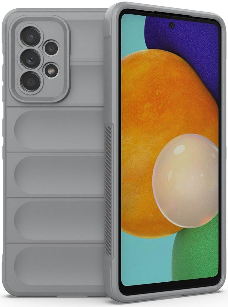 Samsung Galaxy A52 / A52S Hoesje Flexibel TPU Back Cover Grijs afbeelding 1