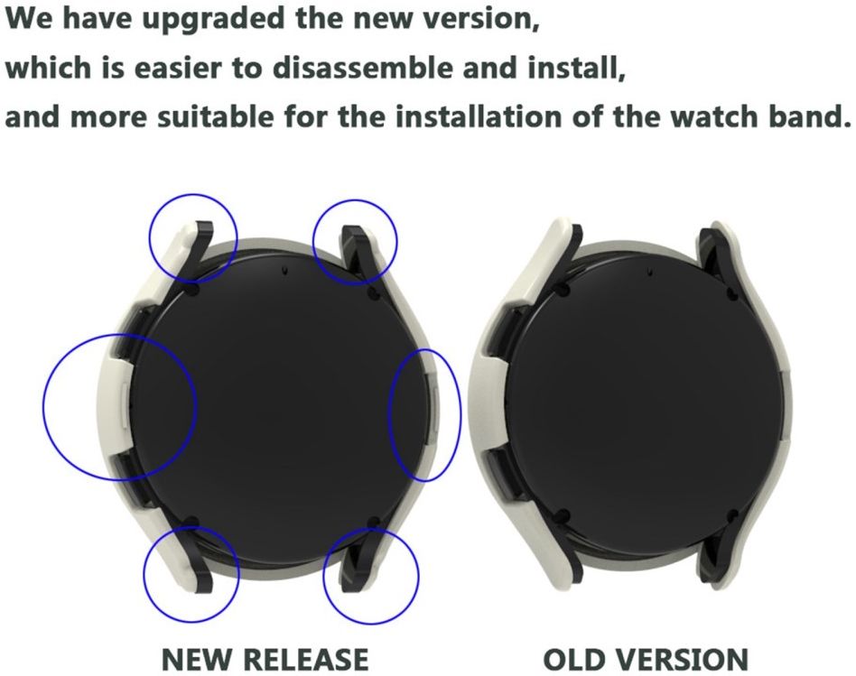 Samsung Galaxy Watch 5 44MM Hoesje - Bumper Case - Groen afbeelding 4