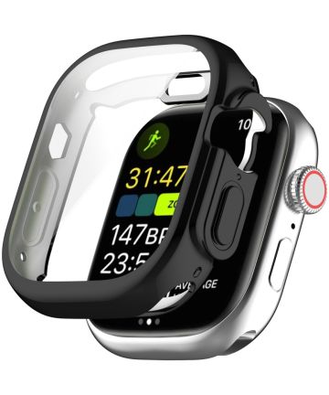 Apple Watch Ultra / Ultra 2 Hoesje - Full Protect - TPU Case - Zwart Cases