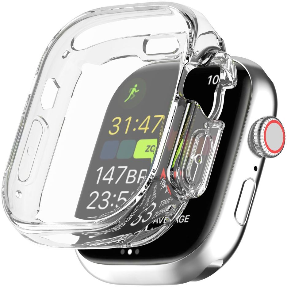 Apple Watch Ultra / Ultra 2 Hoesje - Full Protect TPU Case - Transparant afbeelding 1