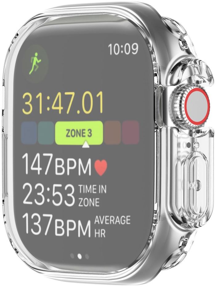 Apple Watch Ultra / Ultra 2 Hoesje - Full Protect TPU Case - Transparant afbeelding 5