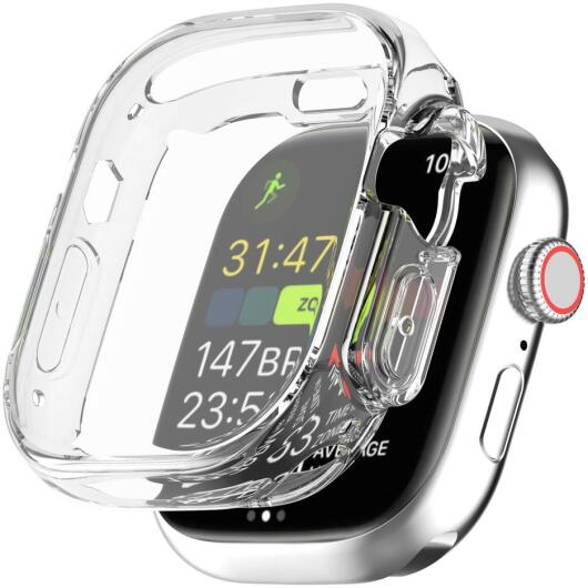 Apple Watch Ultra / Ultra 2 Hoesje - Full Protect TPU Case - Transparant afbeelding 1