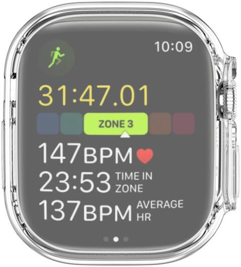 Apple Watch Ultra / Ultra 2 Hoesje - Full Protect TPU Case - Transparant afbeelding 3