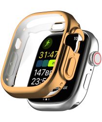 Apple Watch Ultra Hoesje Full Protect Flexibel TPU Case Roze Goud