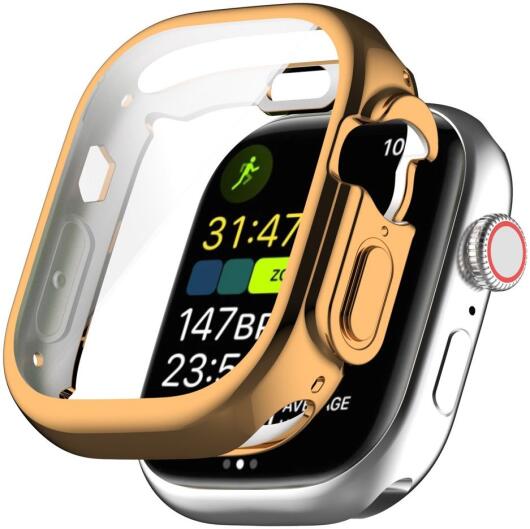 Apple Watch Ultra / Ultra 2 Hoesje - Full Protect - TPU Case - Roze Goud afbeelding 1
