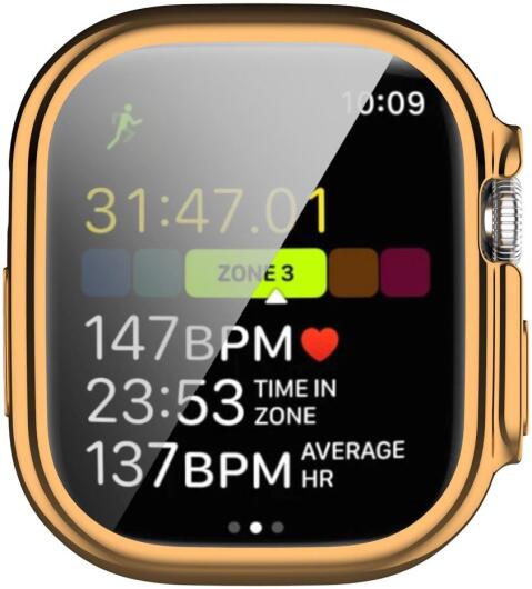 Apple Watch Ultra / Ultra 2 Hoesje - Full Protect - TPU Case - Roze Goud afbeelding 3
