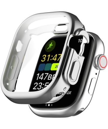 Apple Watch Ultra / Ultra 2 Hoesje - Full Protect - TPU Case - Zilver Cases