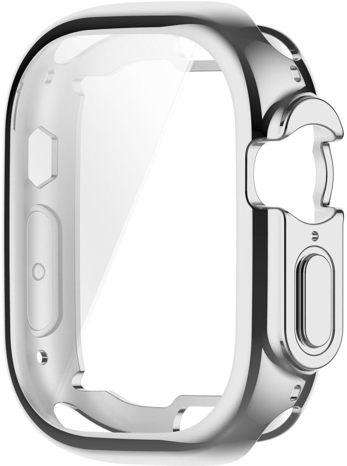 Apple Watch Ultra / Ultra 2 Hoesje - Full Protect - TPU Case - Zilver afbeelding 4