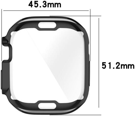 Apple Watch Ultra / Ultra 2 Hoesje - Full Protect - TPU Case - Zilver afbeelding 8