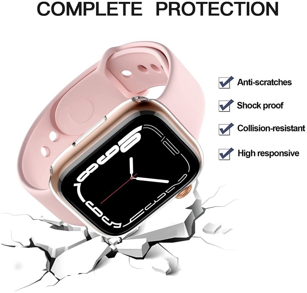 Apple Watch Ultra / Ultra 2 Hoesje - Full Protect - TPU - Transparant afbeelding 3