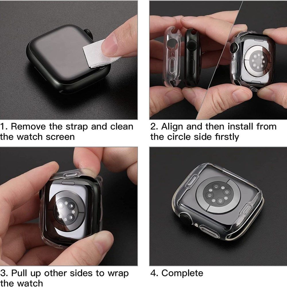 Apple Watch Ultra / Ultra 2 Hoesje - Full Protect - TPU - Transparant afbeelding 7