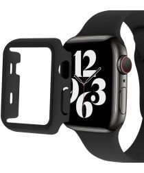 Apple Watch Ultra Hoesje Hard Plastic Bumper met Tempered Glass Zwart