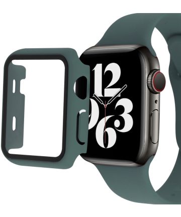 Apple Watch Ultra/Ultra 2 Hoesje - Bumper Case met Tempered Glass - Groen Cases