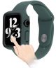 Apple Watch Ultra/Ultra 2 Hoesje - Bumper Case met Tempered Glass - Groen
