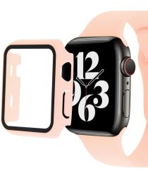 Apple Watch Ultra Hoesje Hard Plastic Bumper met Tempered Glass Roze