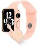 Apple Watch Ultra/Ultra 2 Hoesje - Bumper Case met Tempered Glass - Roze