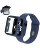 Apple Watch Ultra/Ultra 2 Hoesje - Bumper Case met Tempered Glass - Blauw