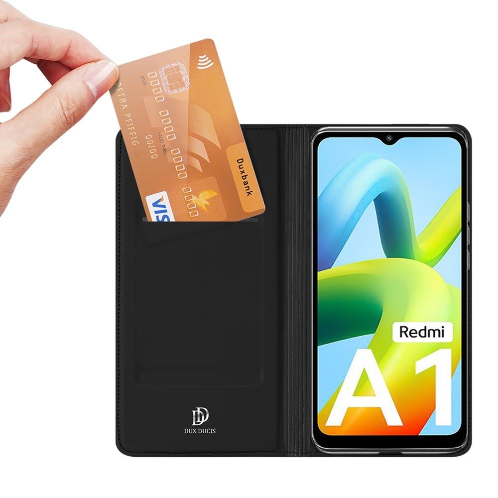 Dux Ducis Skin Pro Xiaomi Redmi A1 / A2 Hoesje Portemonnee Zwart afbeelding 2