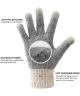 Unisex Gebreide Touchscreen Handschoenen Windproof Grijs - Maat S