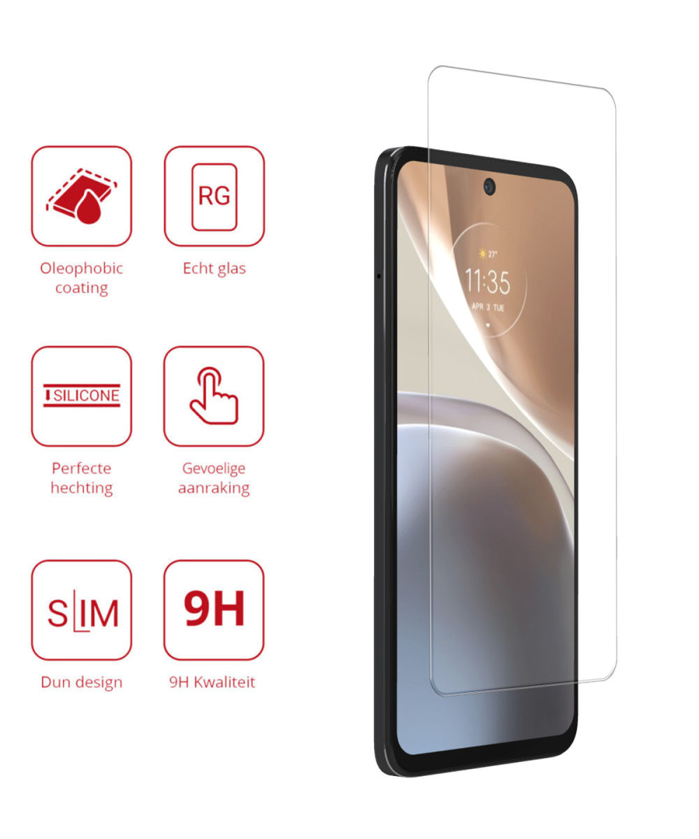 Rosso Motorola Moto G32 9H Tempered Glass Screen Protector afbeelding 2