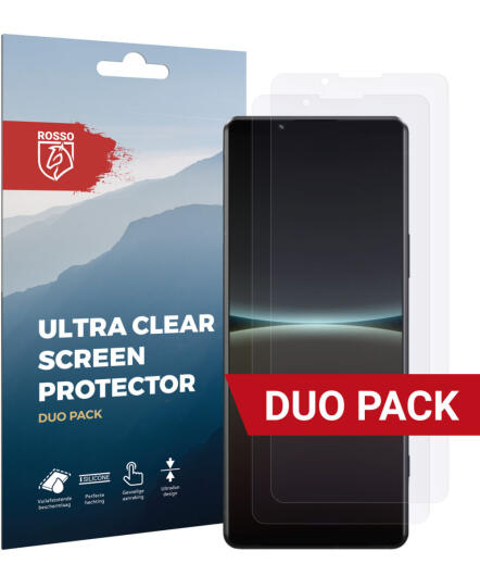 Rosso Sony Xperia 5 IV Ultra Clear Screen Protector Duo Pack afbeelding 1