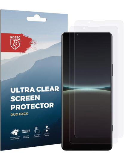 Rosso Sony Xperia 5 IV Ultra Clear Screen Protector Duo Pack afbeelding 5
