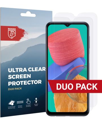 Rosso Samsung Galaxy M33 Ultra Clear Screen Protector Duo Pack Screen Protectors
