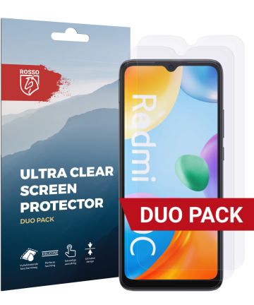 Rosso Redmi 10C Ultra Clear Screen Protector Duo Pack Screen Protectors